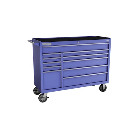 Champion Tool Storage FMPro Tool Cabinet With Casters, 11 Drawer, Blue, Steel, 54 in W x 20 in D FMP5411RC-BL